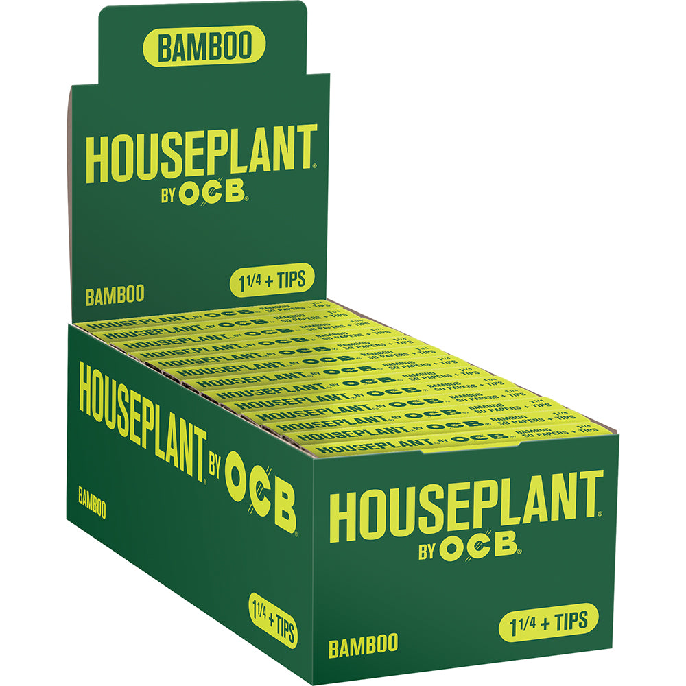 Houseplant Bamboo 1 1/4 Rolling Papers + Tips